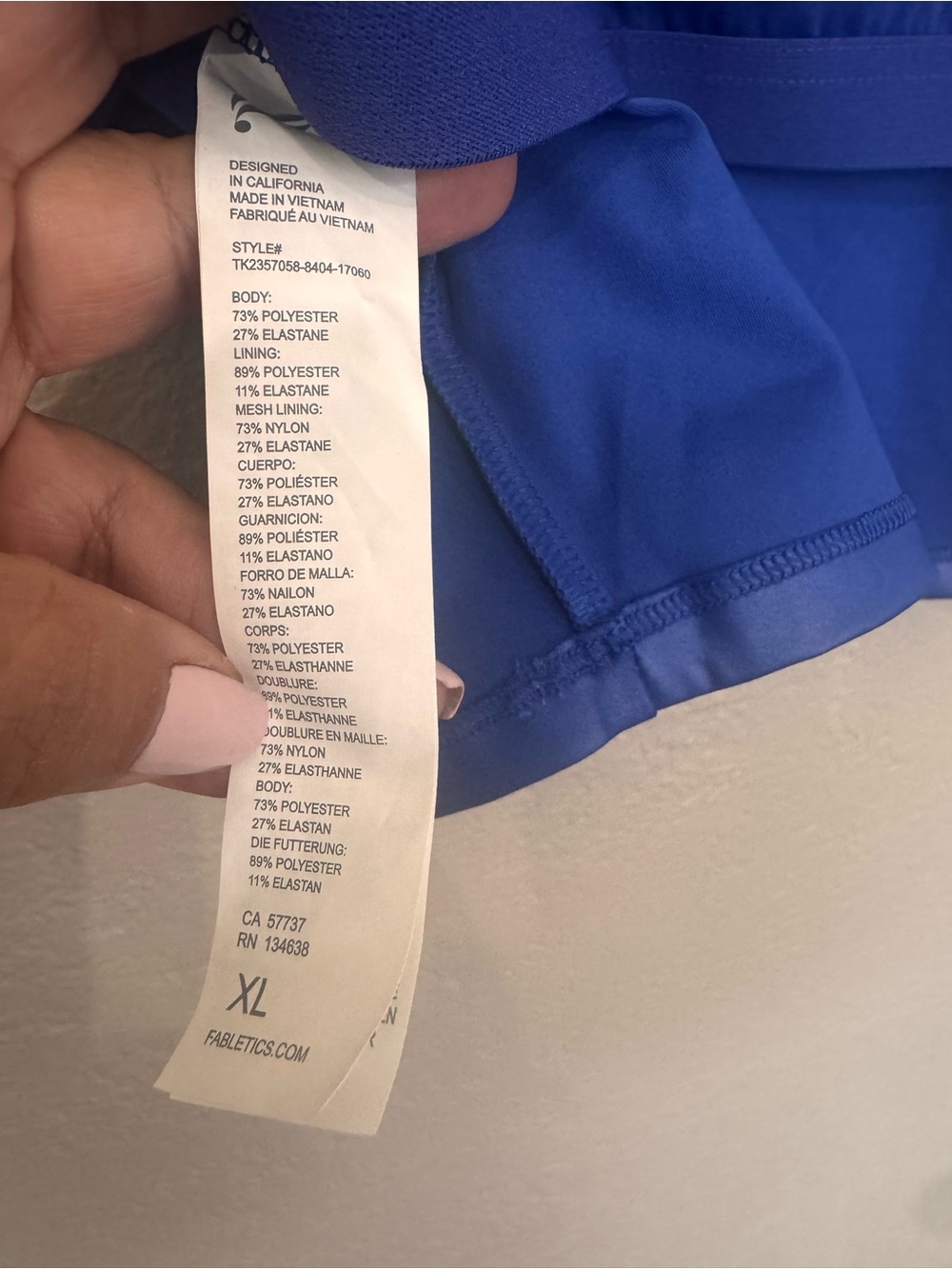 Fabletics Electric Blue Racerback Tank and High-Waist Leggings - Picture 6 of 13